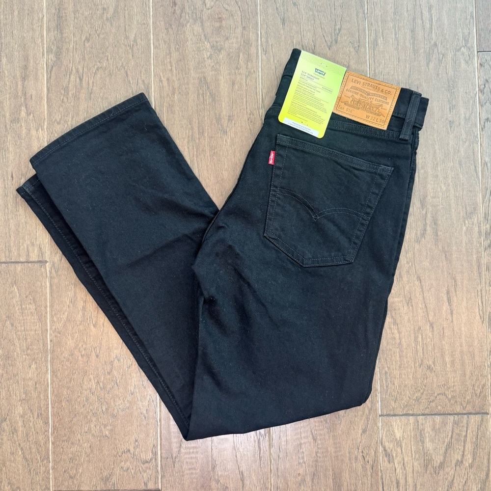 NWT! Men’s Levi's 514 Straight Black Jeans 32/30